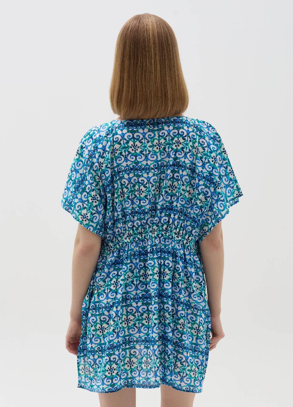 Ovs Poncho Copri Costume Stampa Maioliche