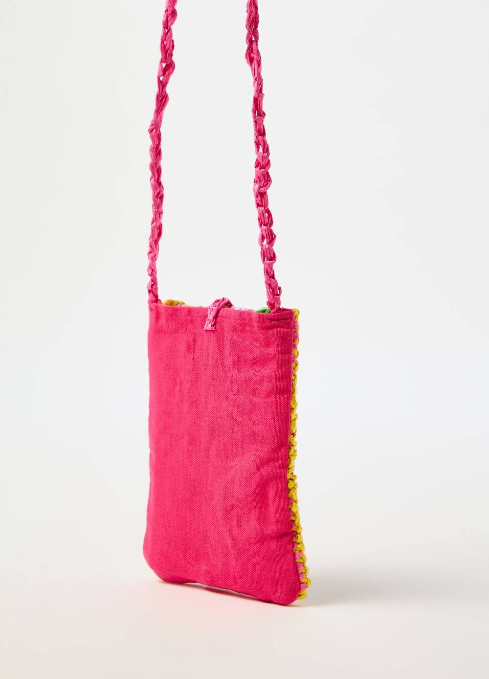 Ovs Porta Cellulare In Rafia A Righe Multicolor