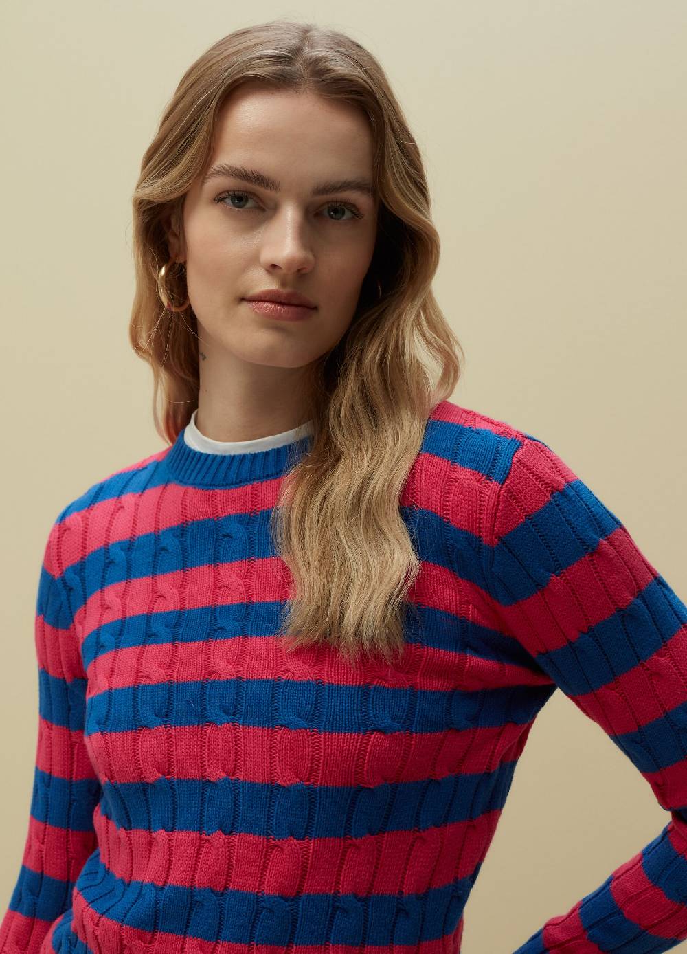 Ovs Pullover A Righe Con Lavorazione A Coste