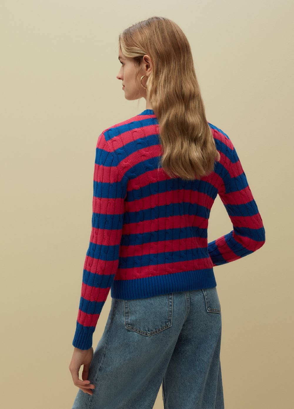 Ovs Pullover A Righe Con Lavorazione A Coste