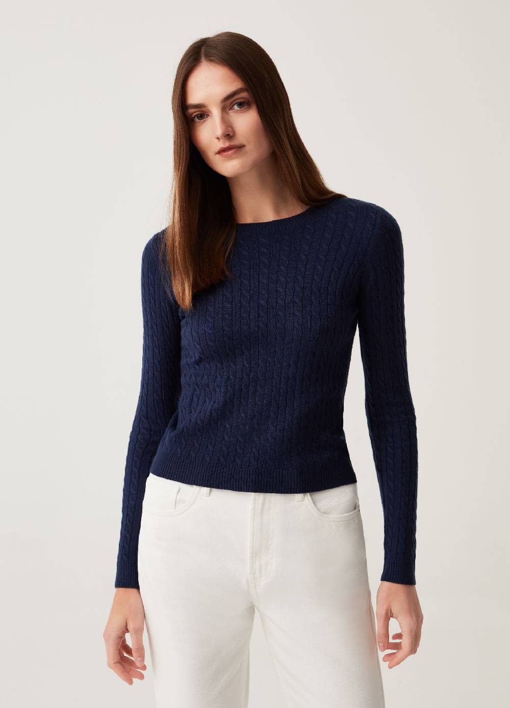 Ovs Pullover Con Motivo A Treccia