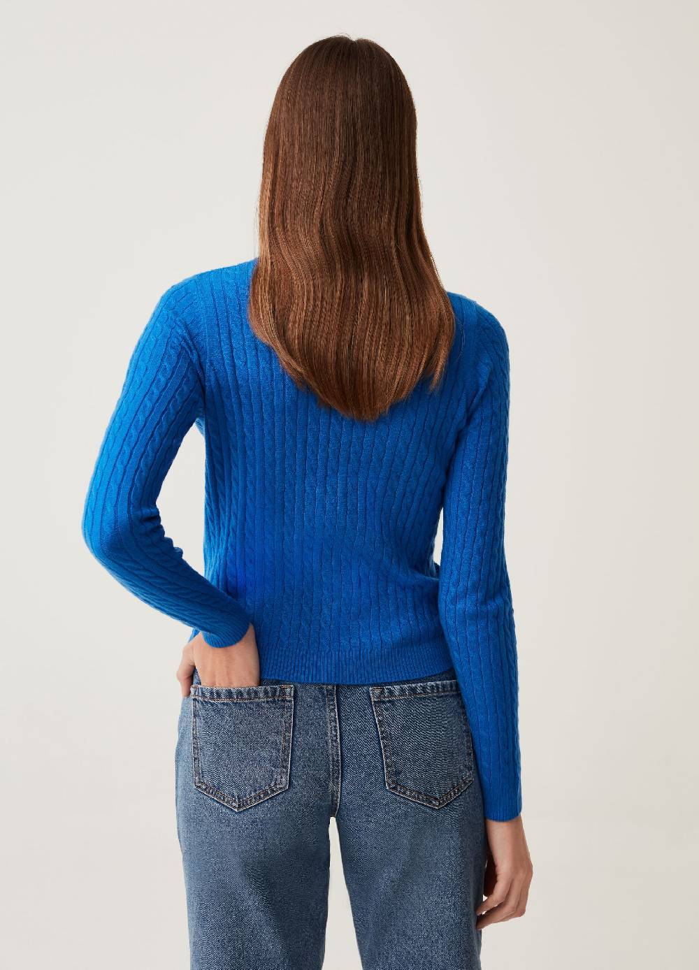 Ovs Pullover Con Motivo A Treccia