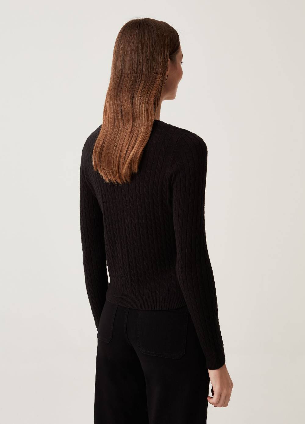 Ovs Pullover Con Motivo A Treccia