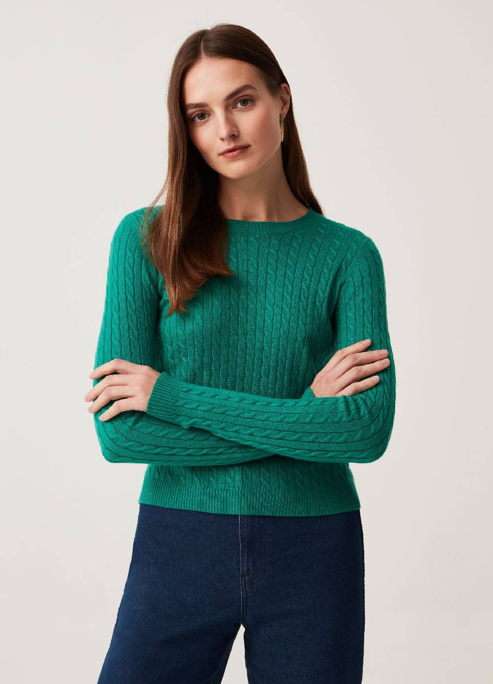 Ovs Pullover Con Motivo A Treccia