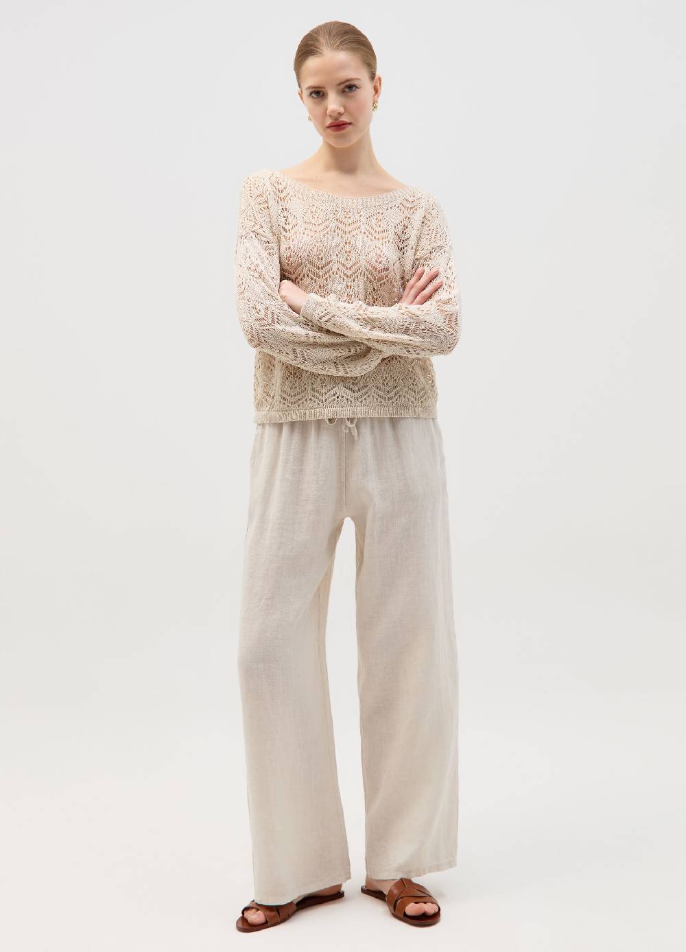 Ovs Pullover con trama geometrica traforata