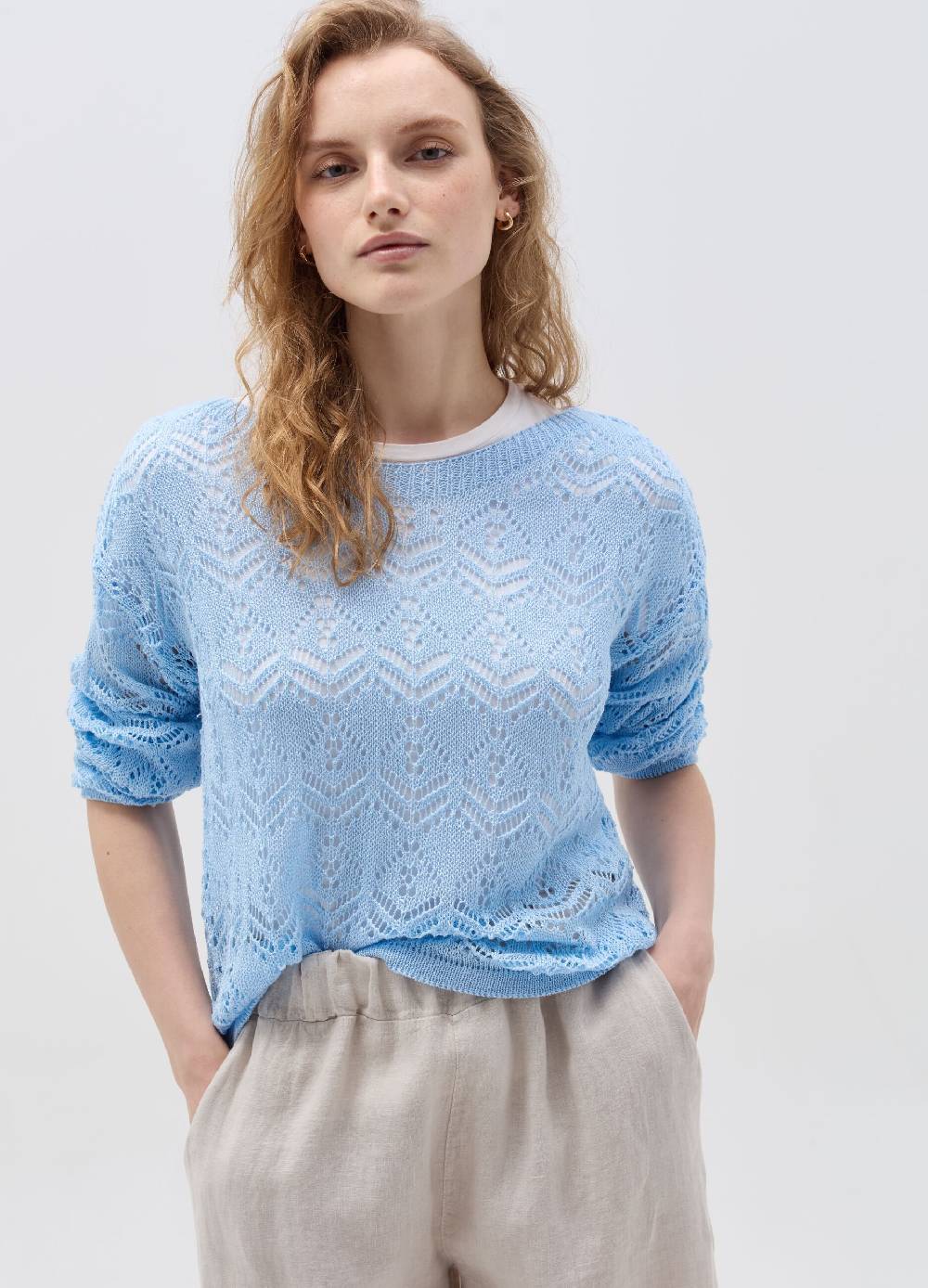 Ovs Pullover con trama geometrica traforata