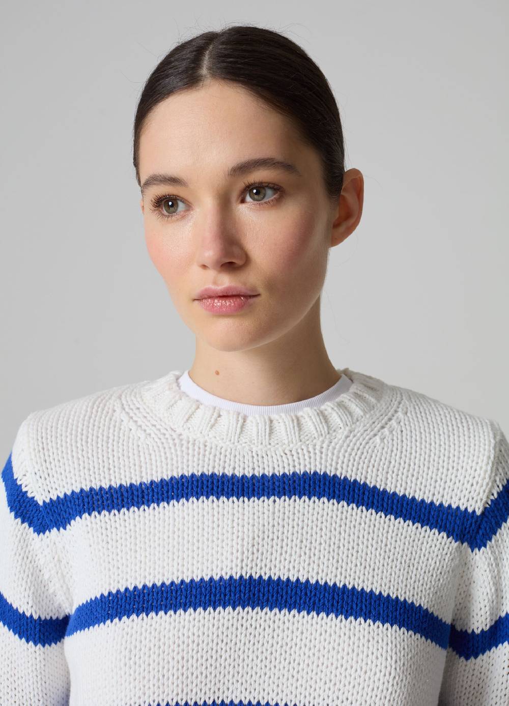 Ovs Pullover Cropped In Cotone A Righe