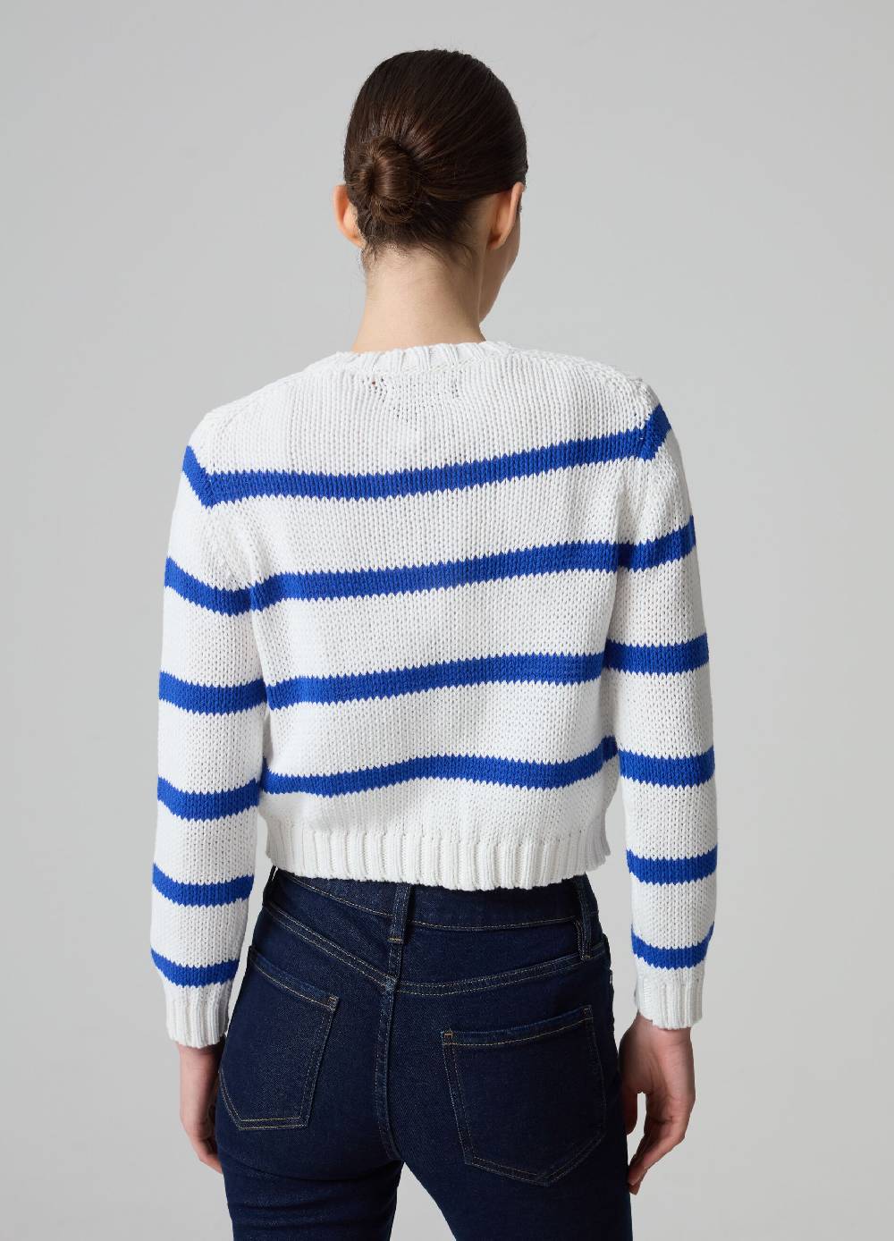 Ovs Pullover Cropped In Cotone A Righe