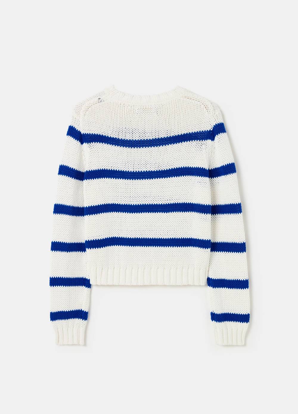 Ovs Pullover Cropped In Cotone A Righe