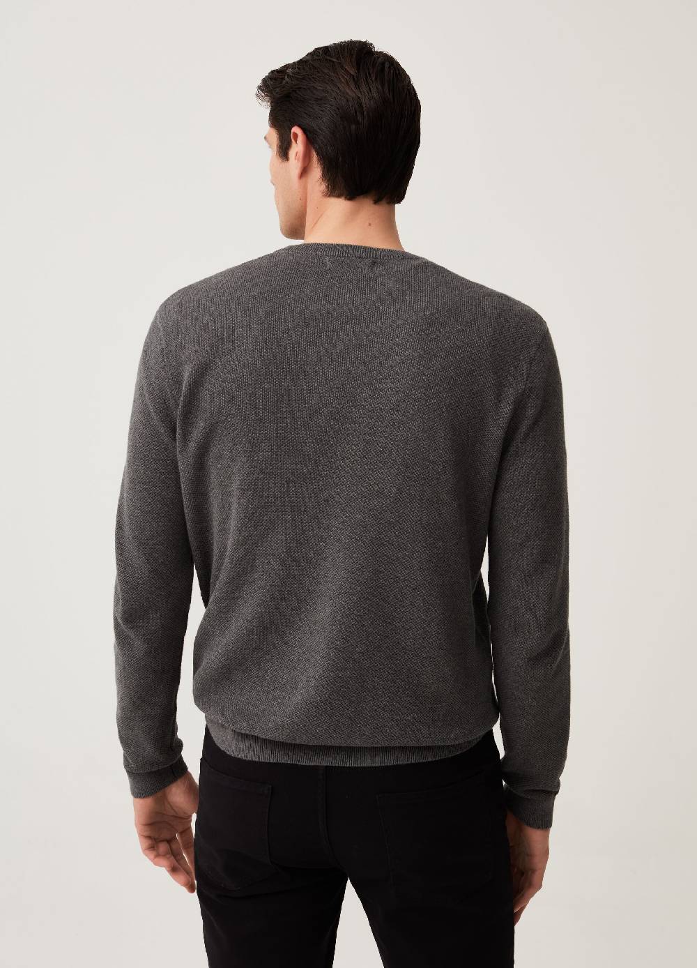 Ovs Pullover Girocollo In Cotone Piquet