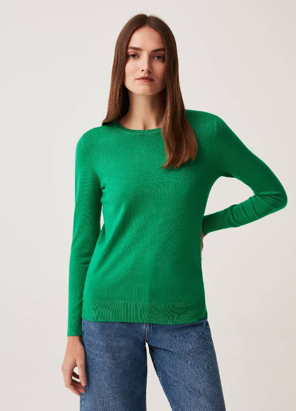 Ovs Pullover Girocollo Tinta Unita