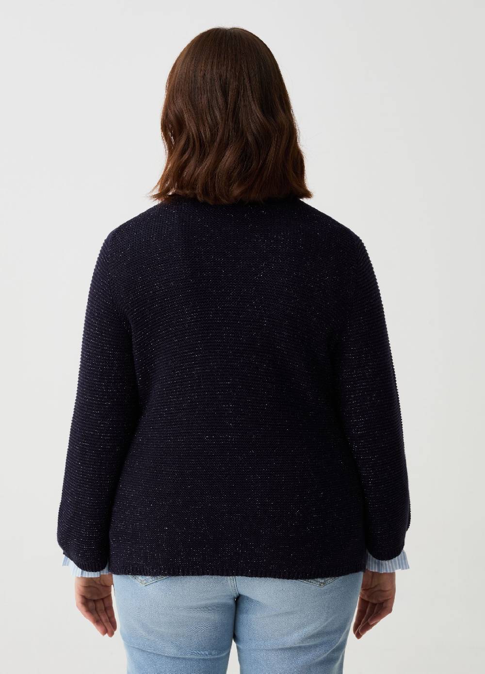 Ovs Pullover In Lurex A Costine Curvy