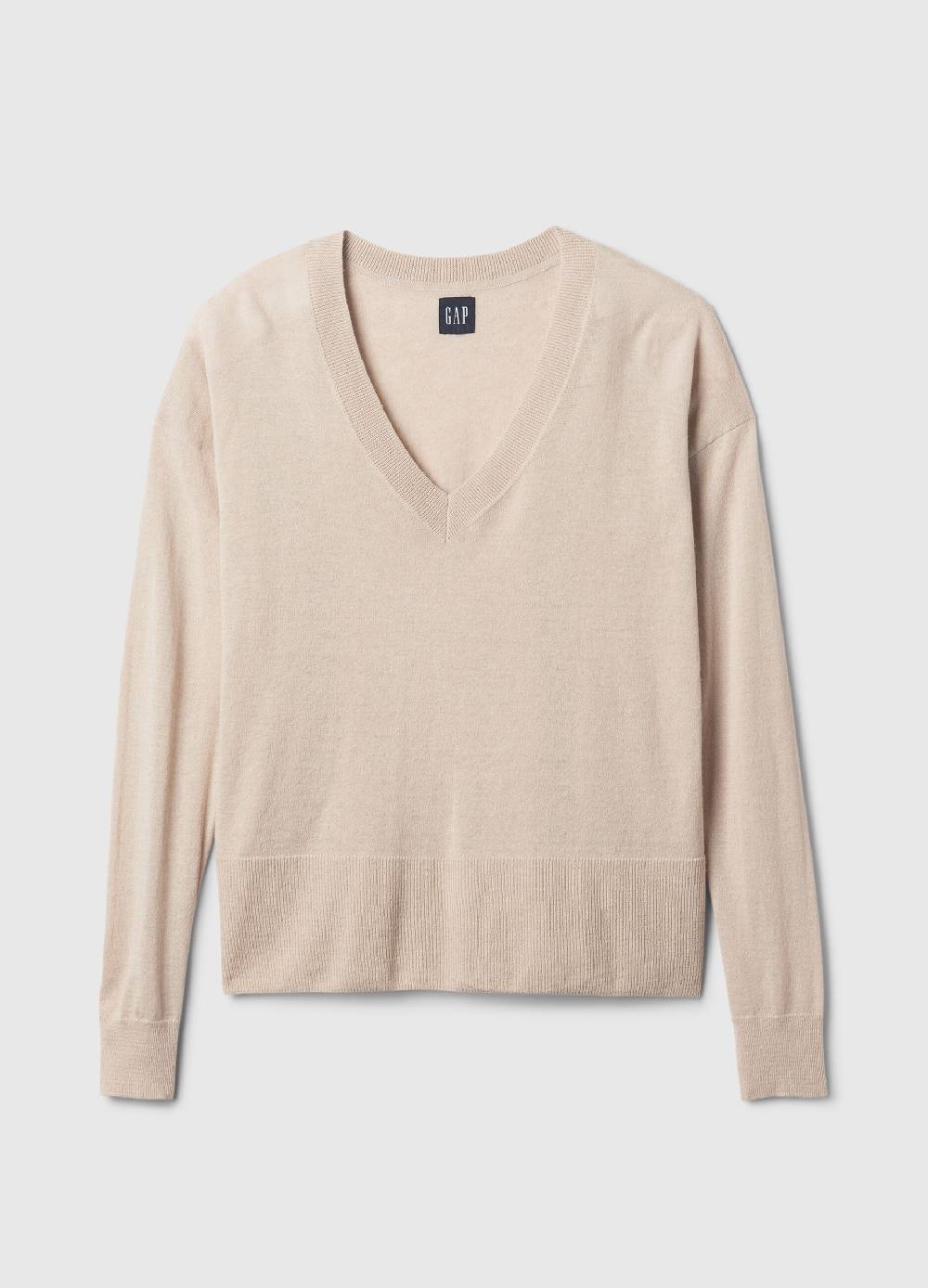 Ovs Pullover In Misto Lino Con Spacchetti