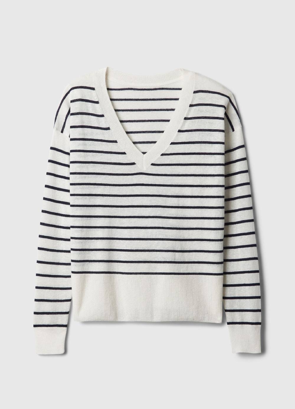 Ovs Pullover In Misto Lino Con Spacchetti