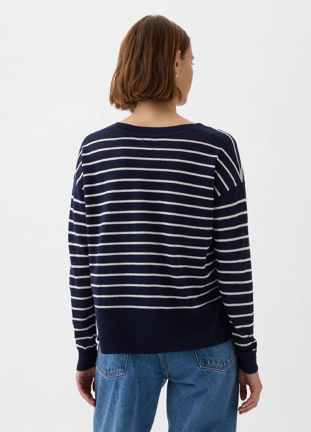 Ovs Pullover In Misto Lino Con Spacchetti