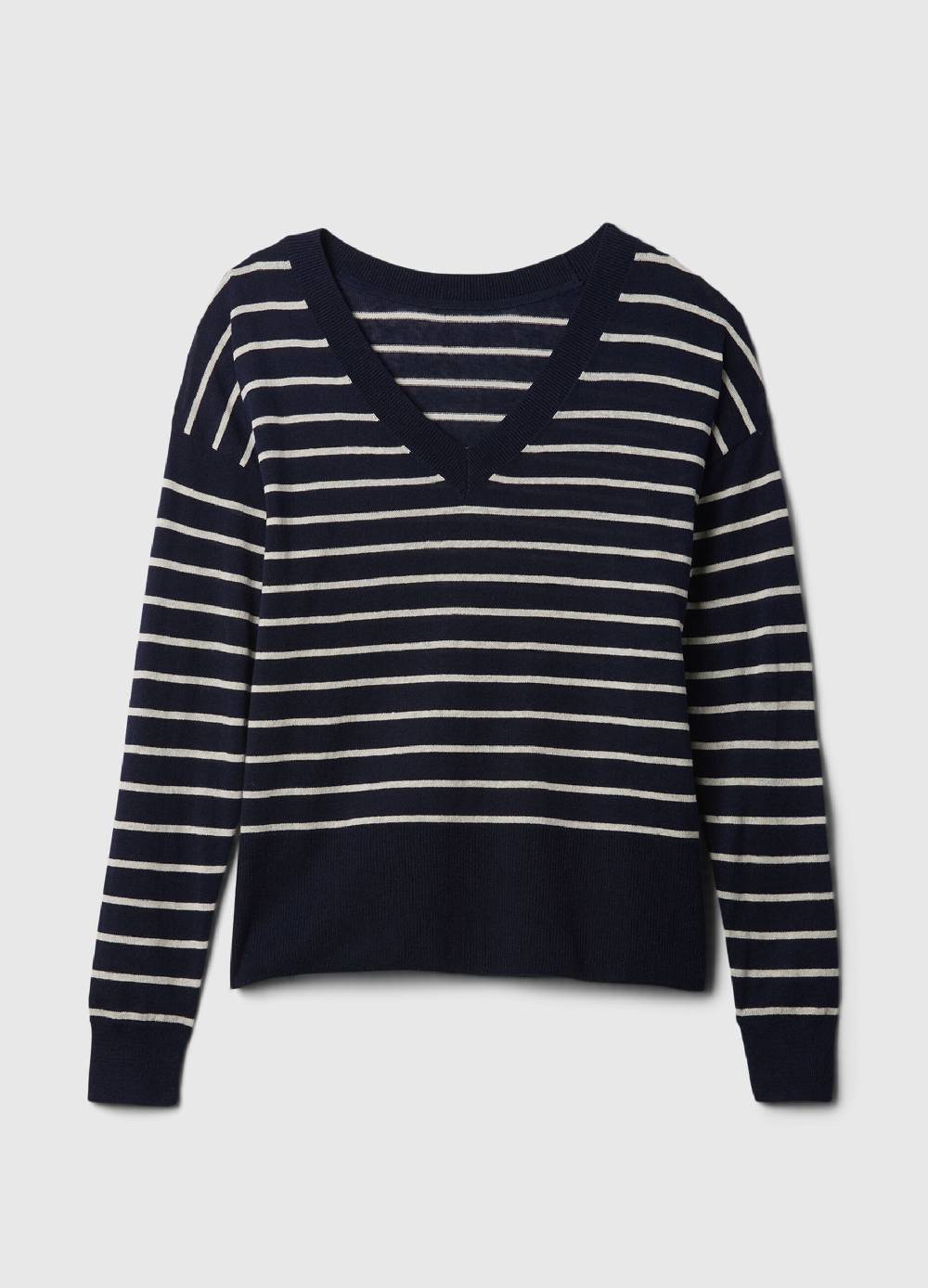 Ovs Pullover In Misto Lino Con Spacchetti