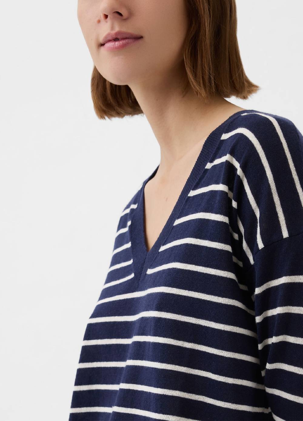 Ovs Pullover In Misto Lino Con Spacchetti