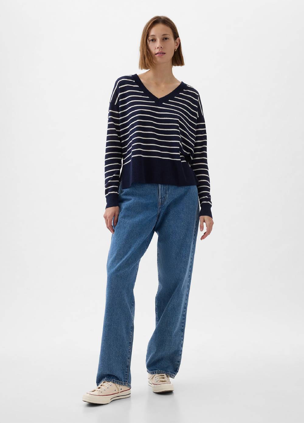 Ovs Pullover In Misto Lino Con Spacchetti