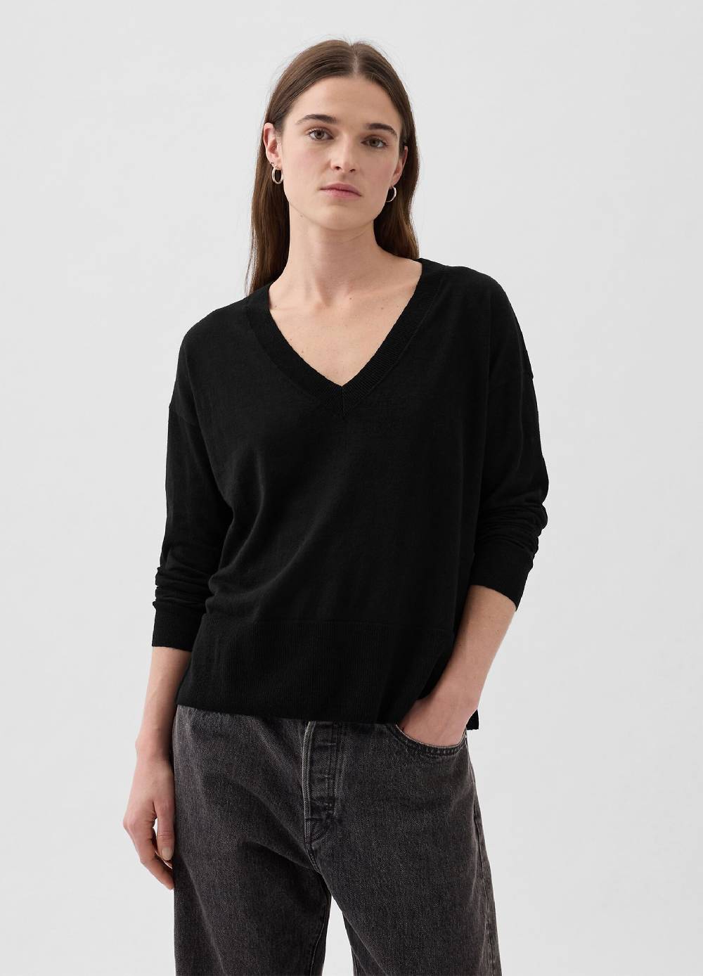 Ovs Pullover In Misto Lino Con Spacchetti