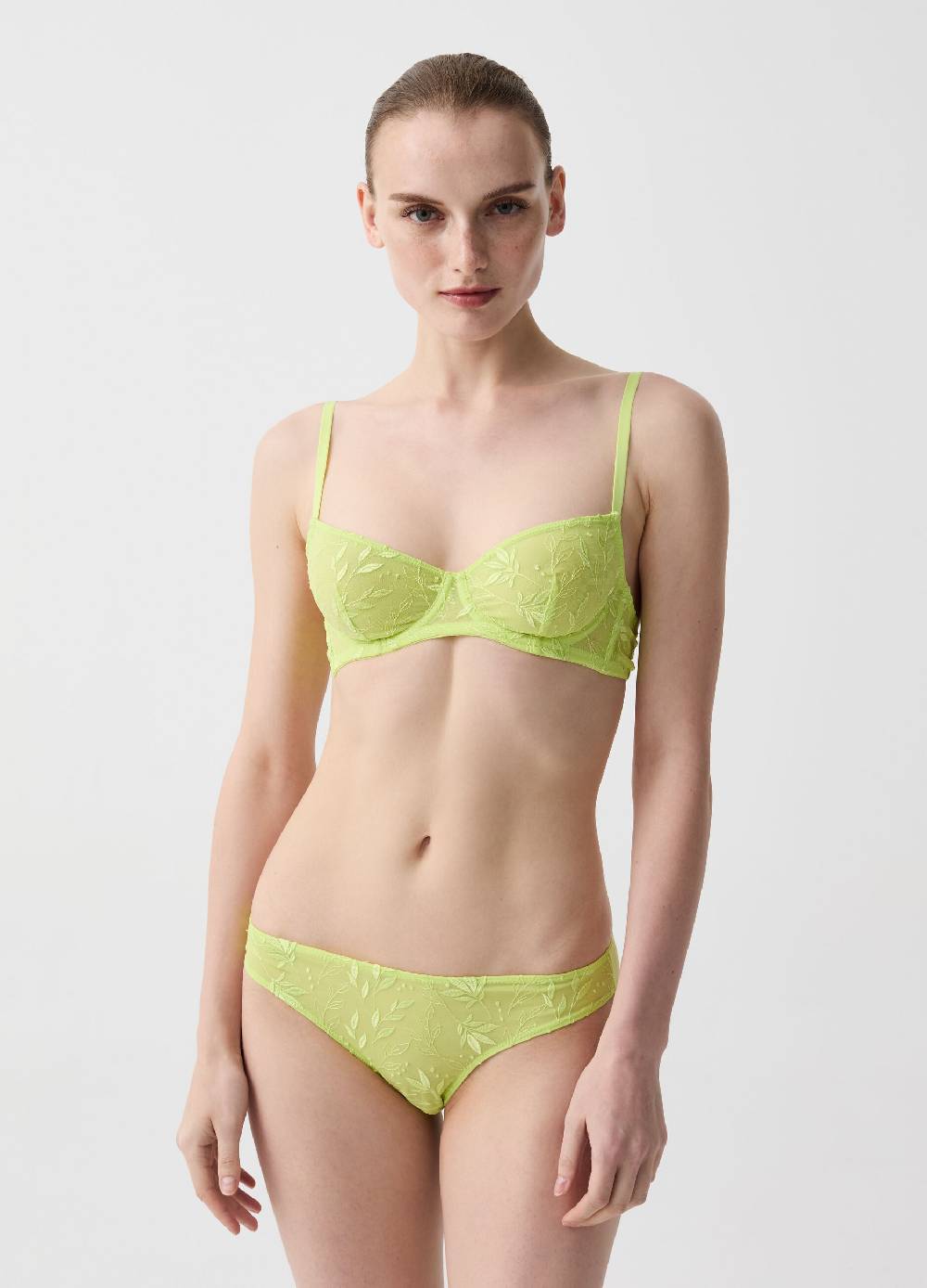 Ovs Reggiseno Balconette Con Ricamo Foliage