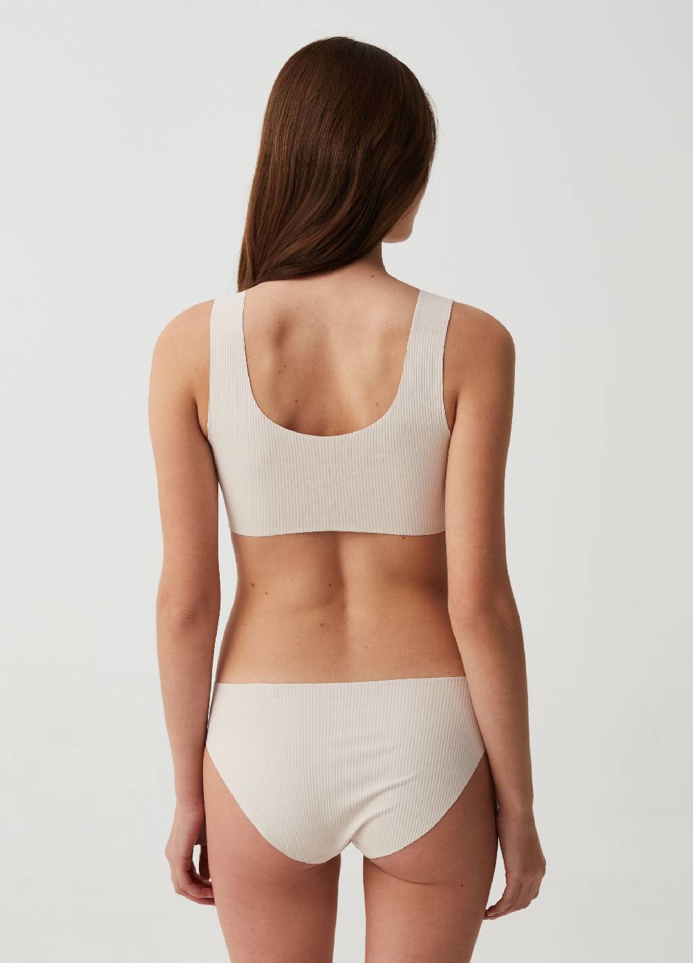 Ovs Reggiseno Bralette A Costine Seamless The Nude