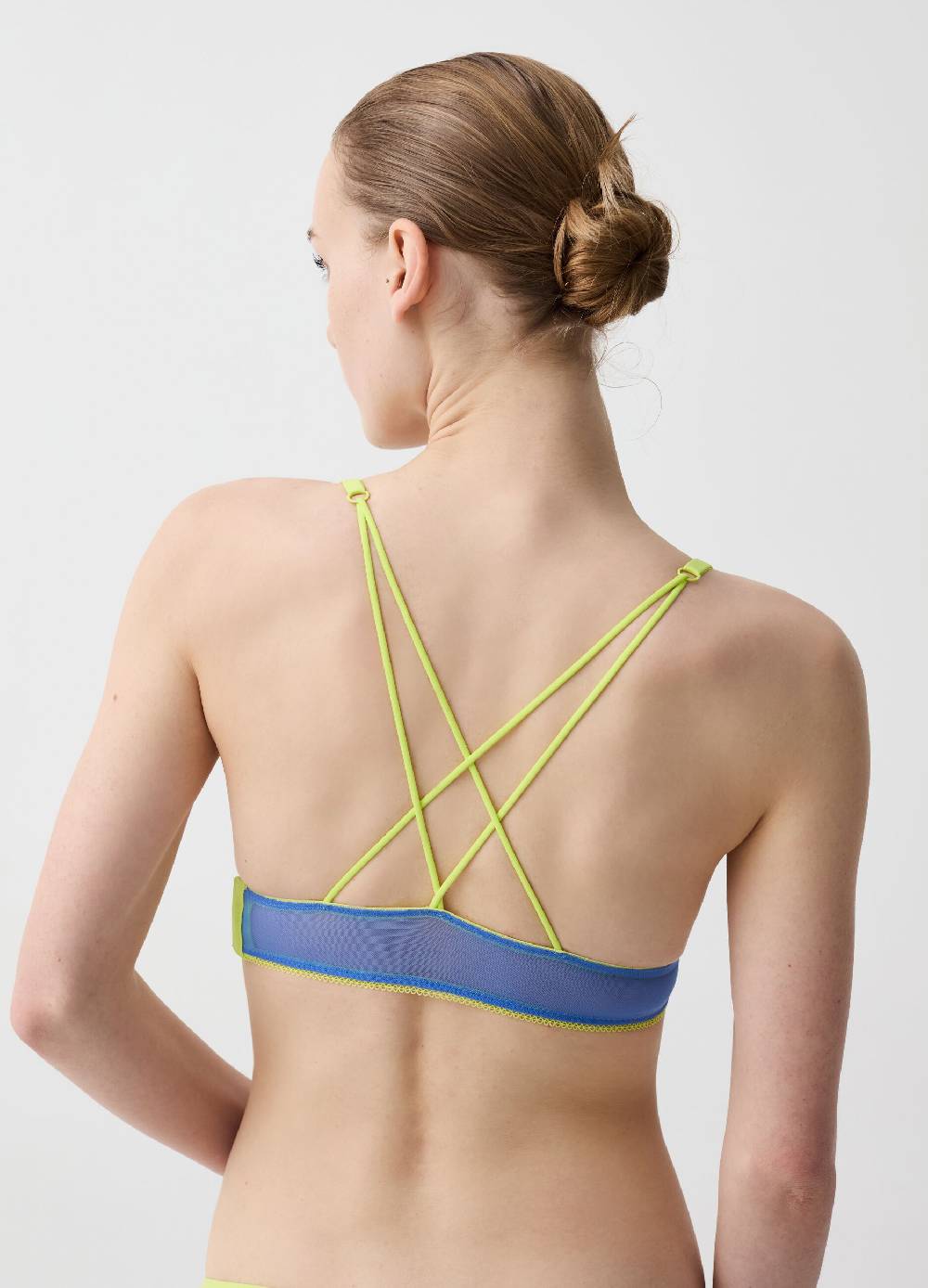 Ovs Reggiseno Bralette In Mesh Profili A Contrasto