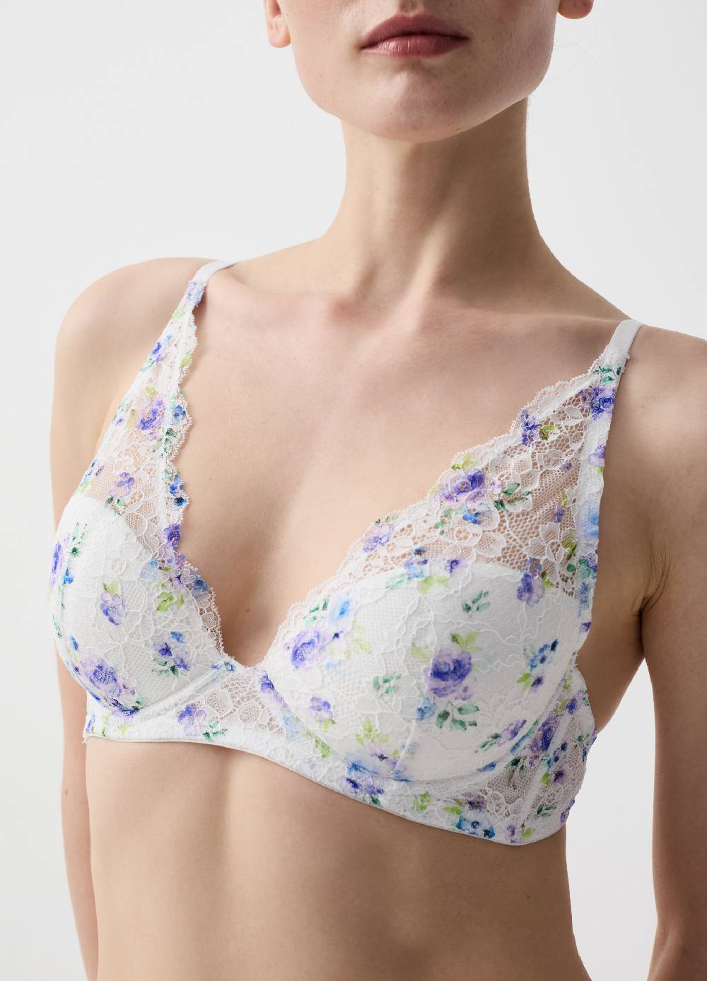 Ovs Reggiseno Bralette In Pizzo Floreale