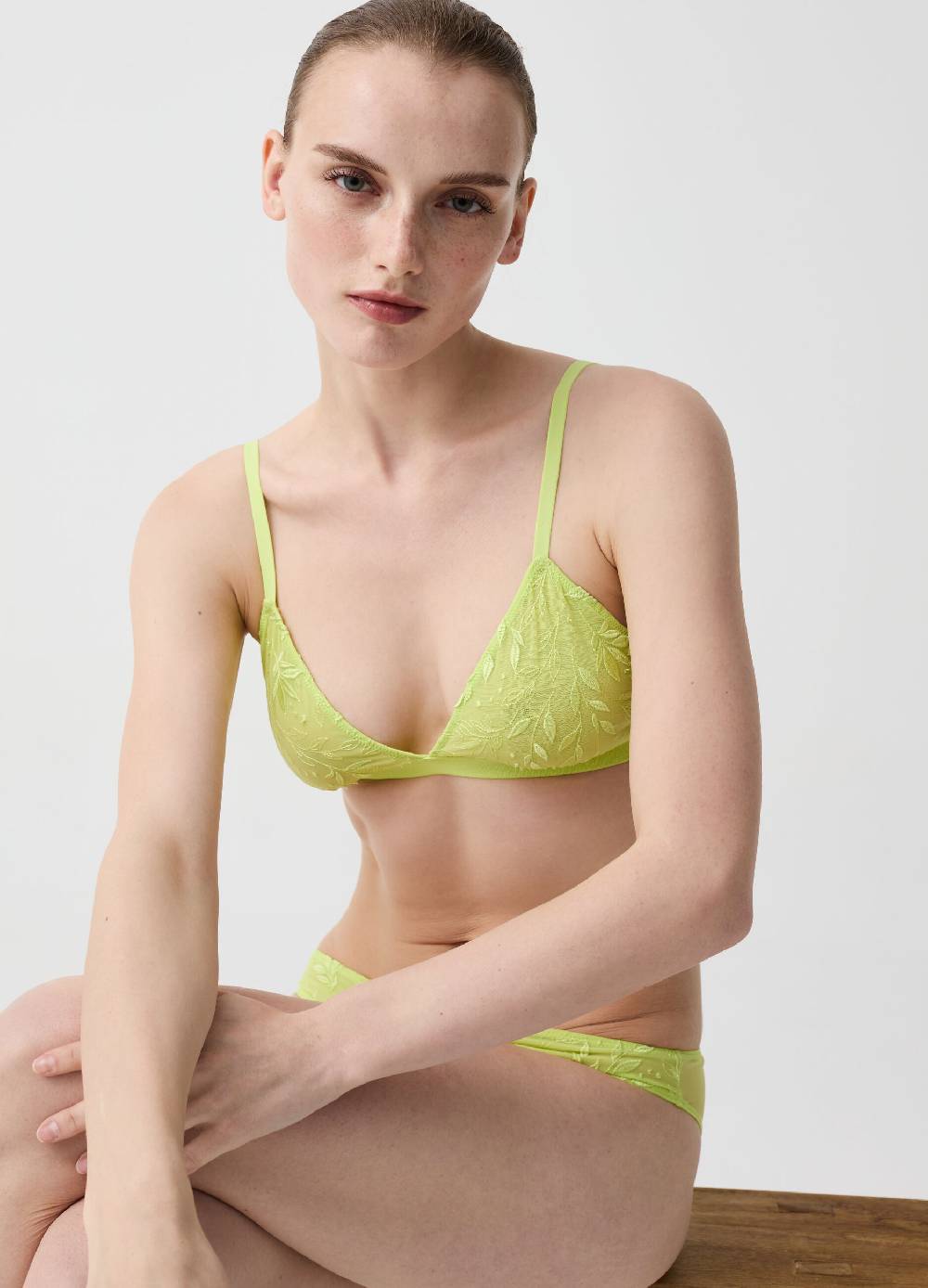 Ovs Reggiseno Il Triangolo Soft Con Ricamo Foliage