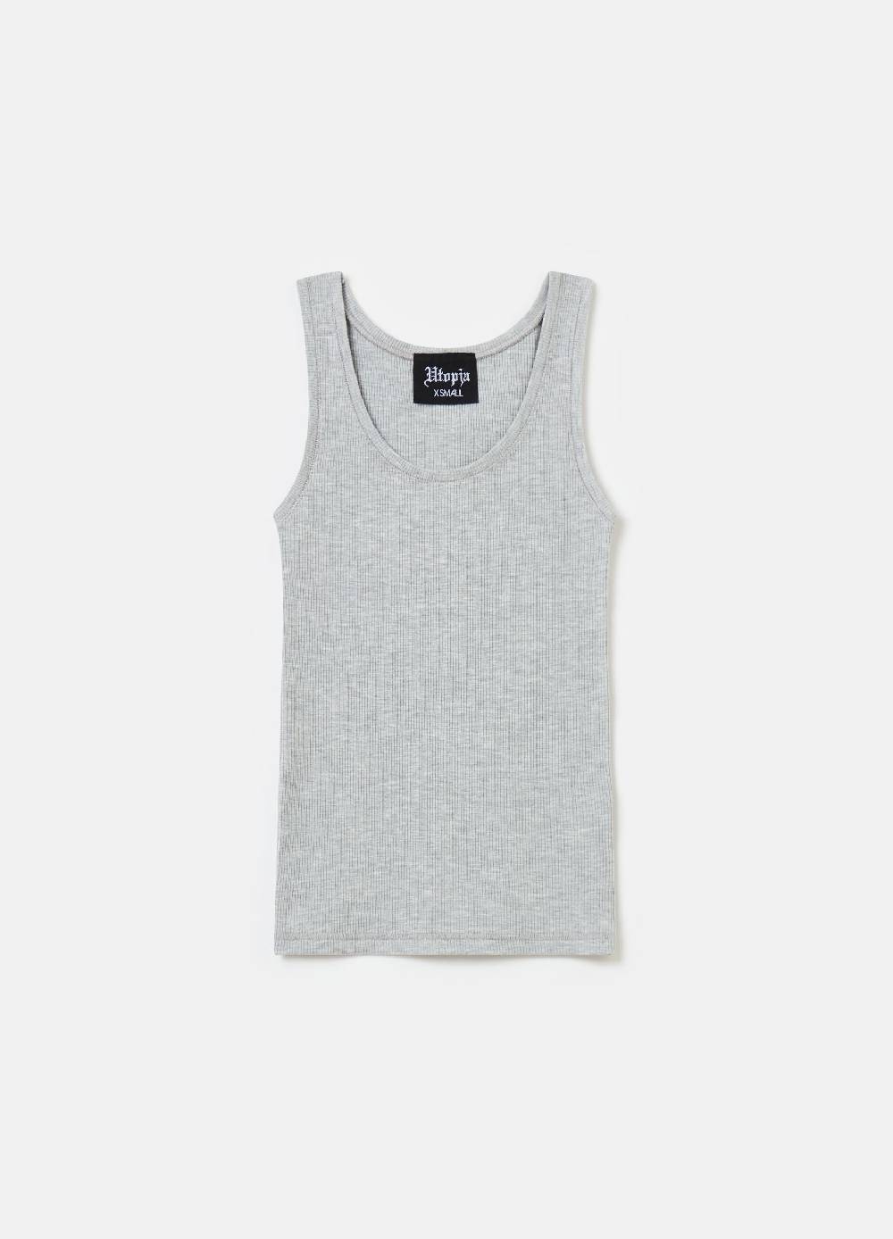 Ovs Ribbed Tank Top Grey Melange