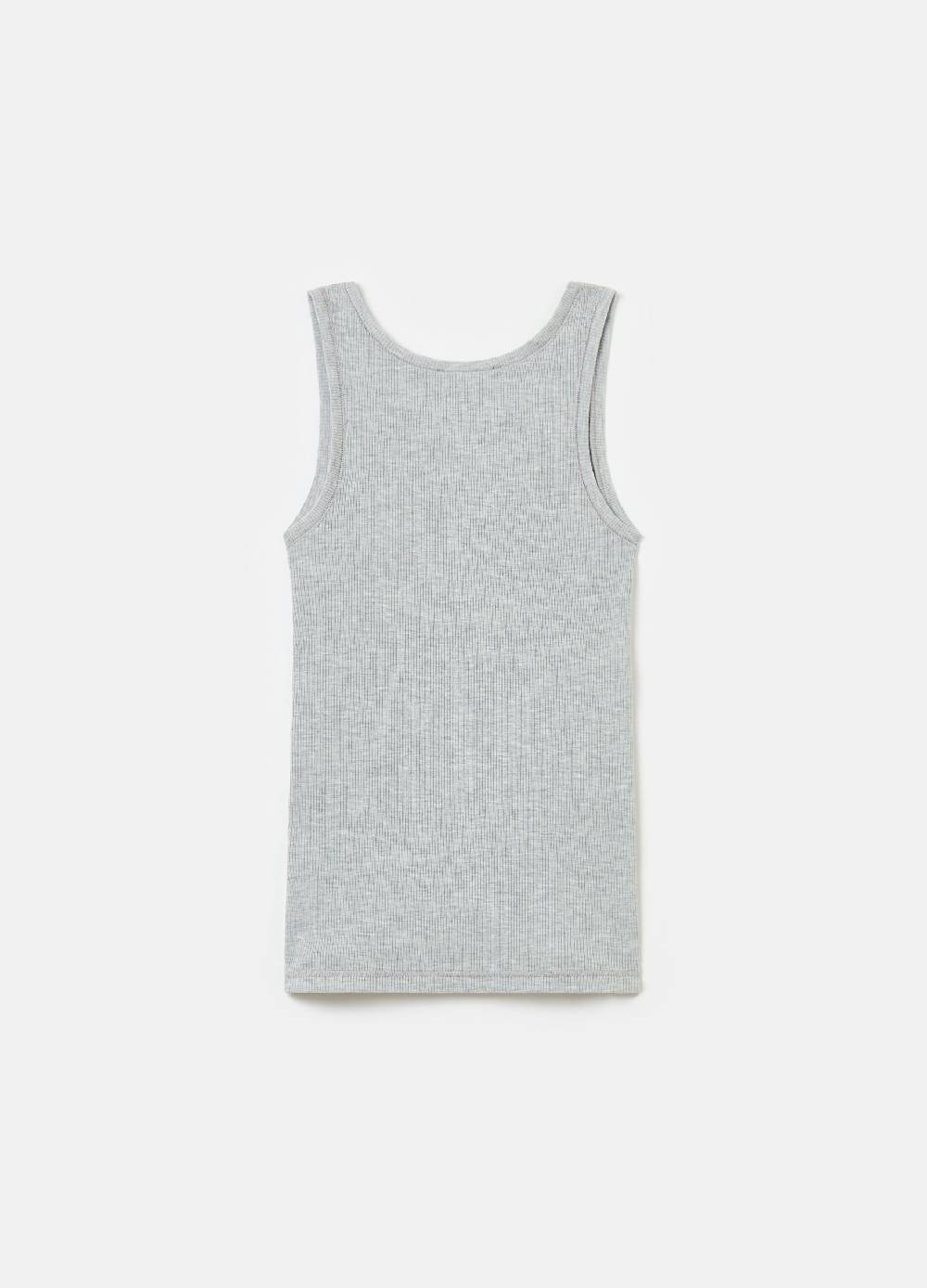 Ovs Ribbed Tank Top Grey Melange
