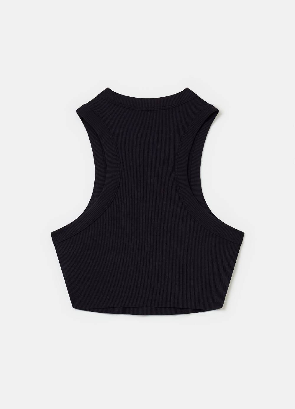 Ovs Rounded Crop Tank Black