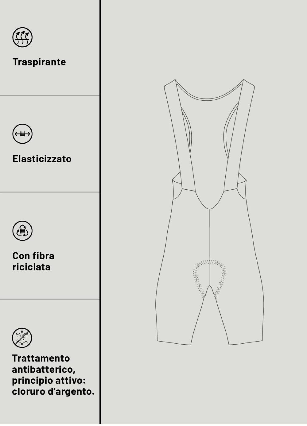 Ovs Salopette Corta Ciclista Urban Riders