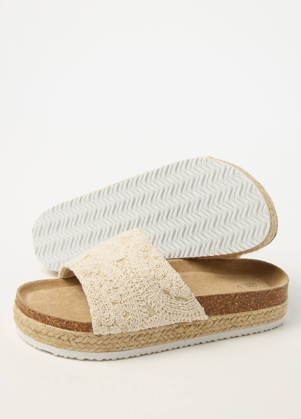 Ovs Sandali A Fascia Con Applicazione Sangallo