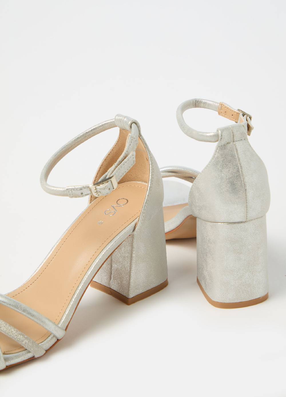 Ovs Sandali Argento Con Listini Incrociati