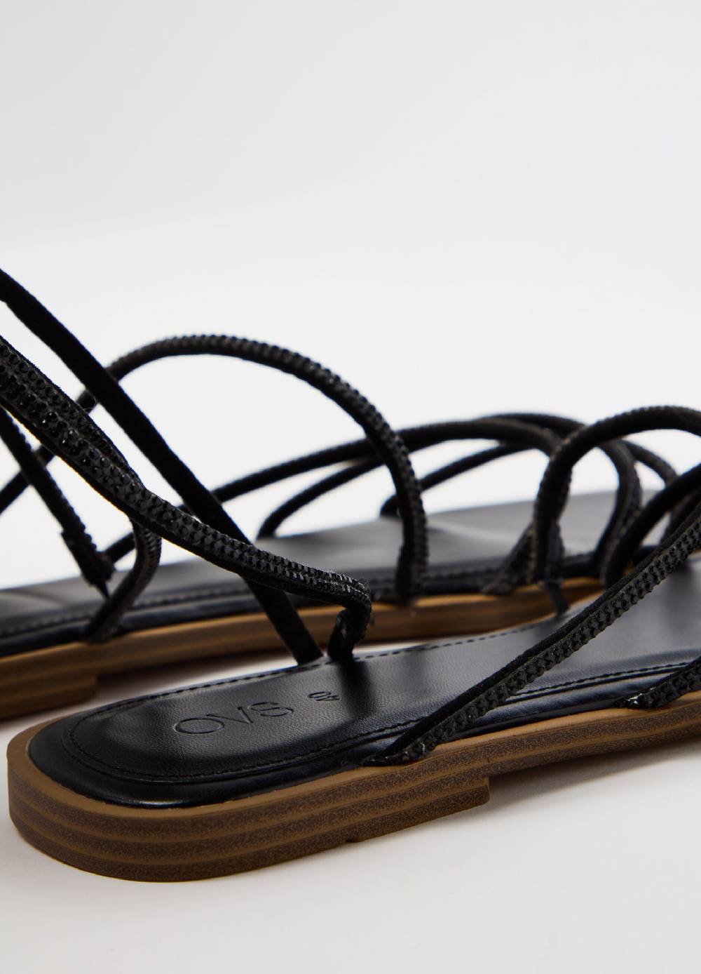 Ovs Sandali Bassi Con Listini In Strass