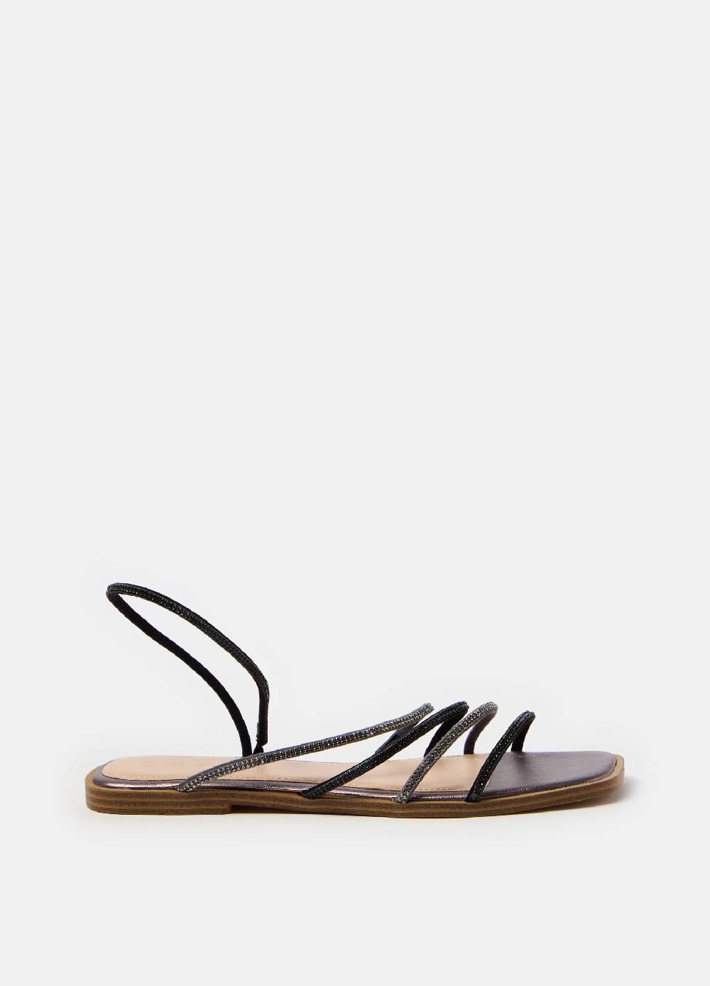 Ovs Sandali bassi con listini in strass