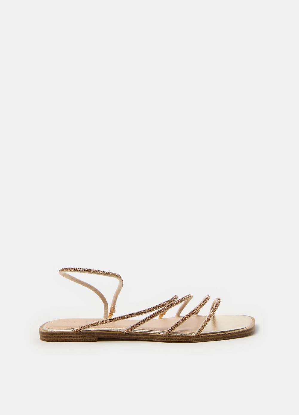 Ovs Sandali bassi con listini in strass