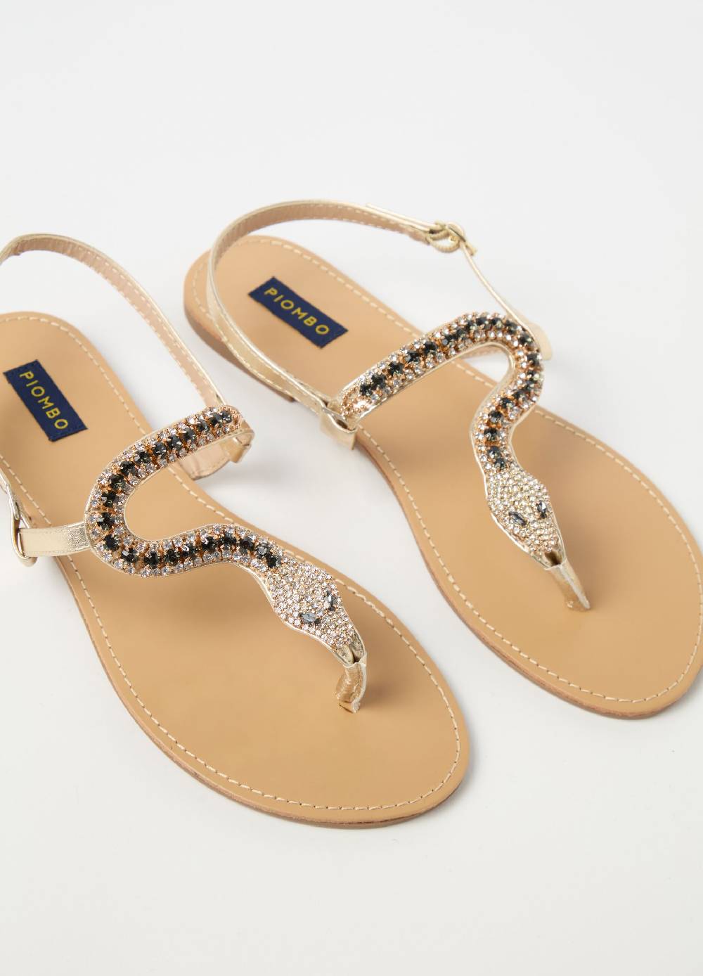 Ovs Sandali Con Serpente Di Pietre