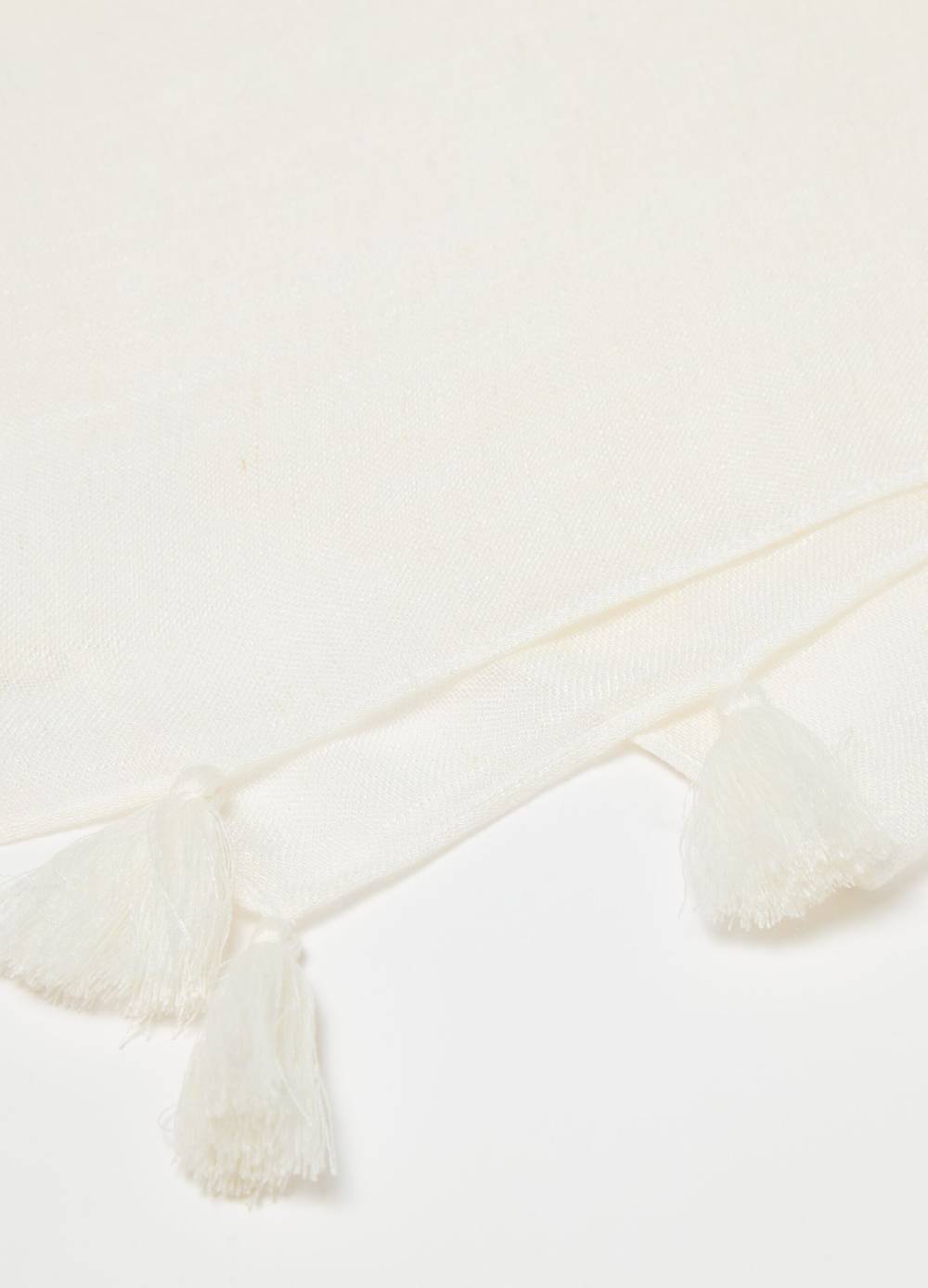 Ovs Sciarpa In Viscosa E Lino Con Nappine