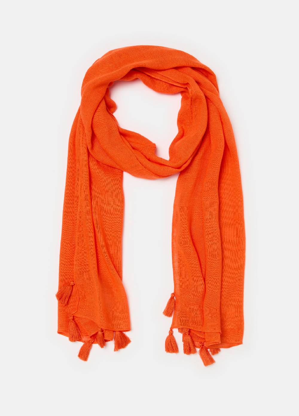 Ovs Sciarpa in viscosa e lino con nappine