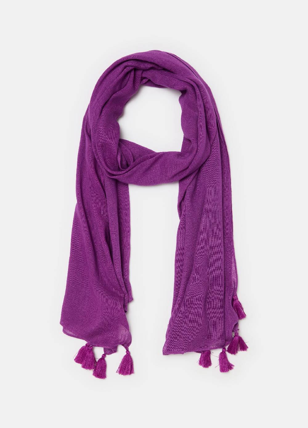 Ovs Sciarpa in viscosa e lino con nappine