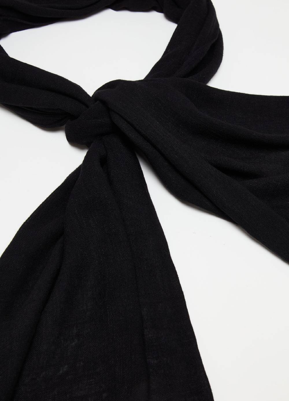 Ovs Sciarpa In Viscosa E Lino Con Nappine