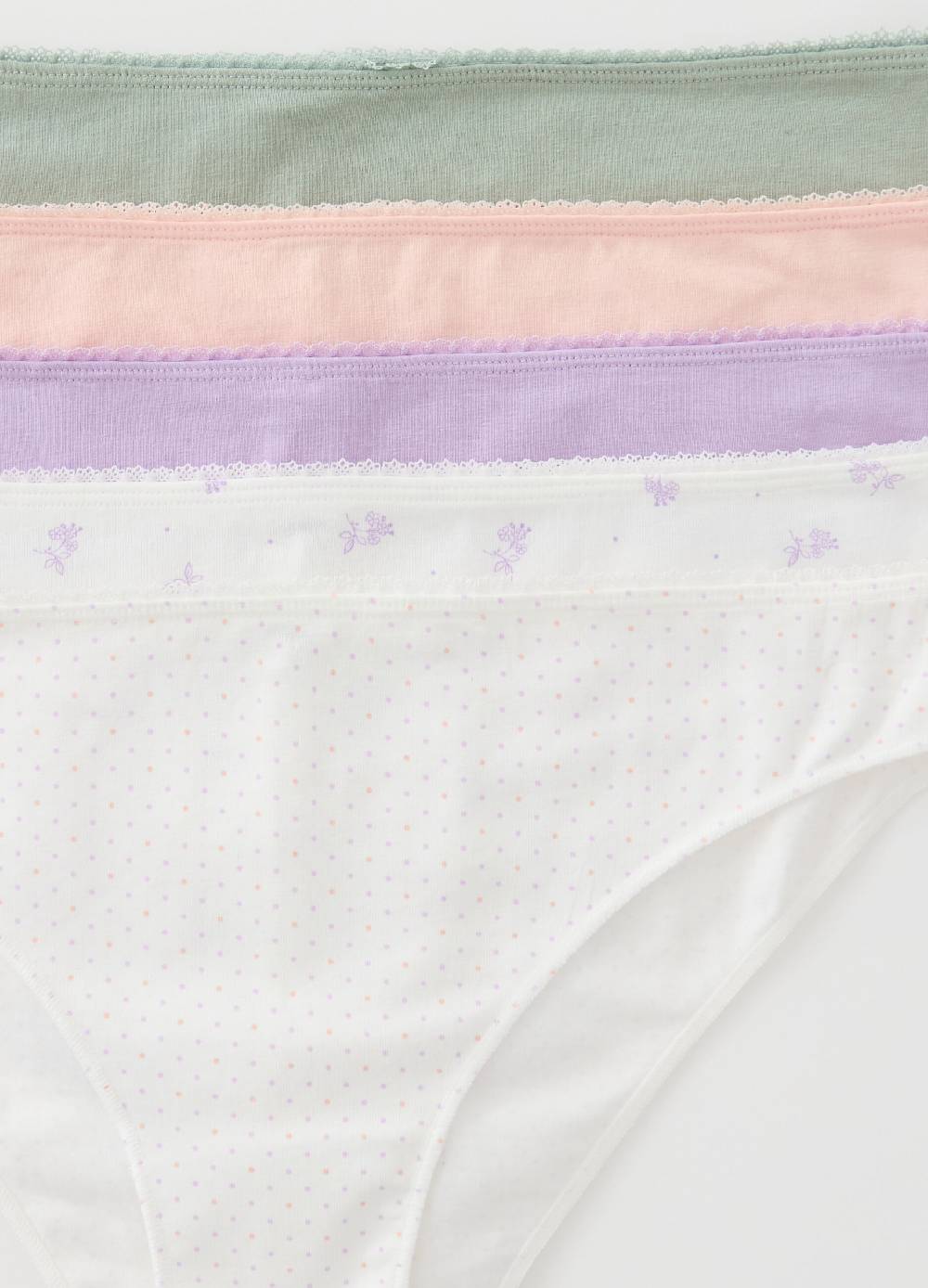 Ovs Set Cinque Brasiliani In Cotone Bio Stretch