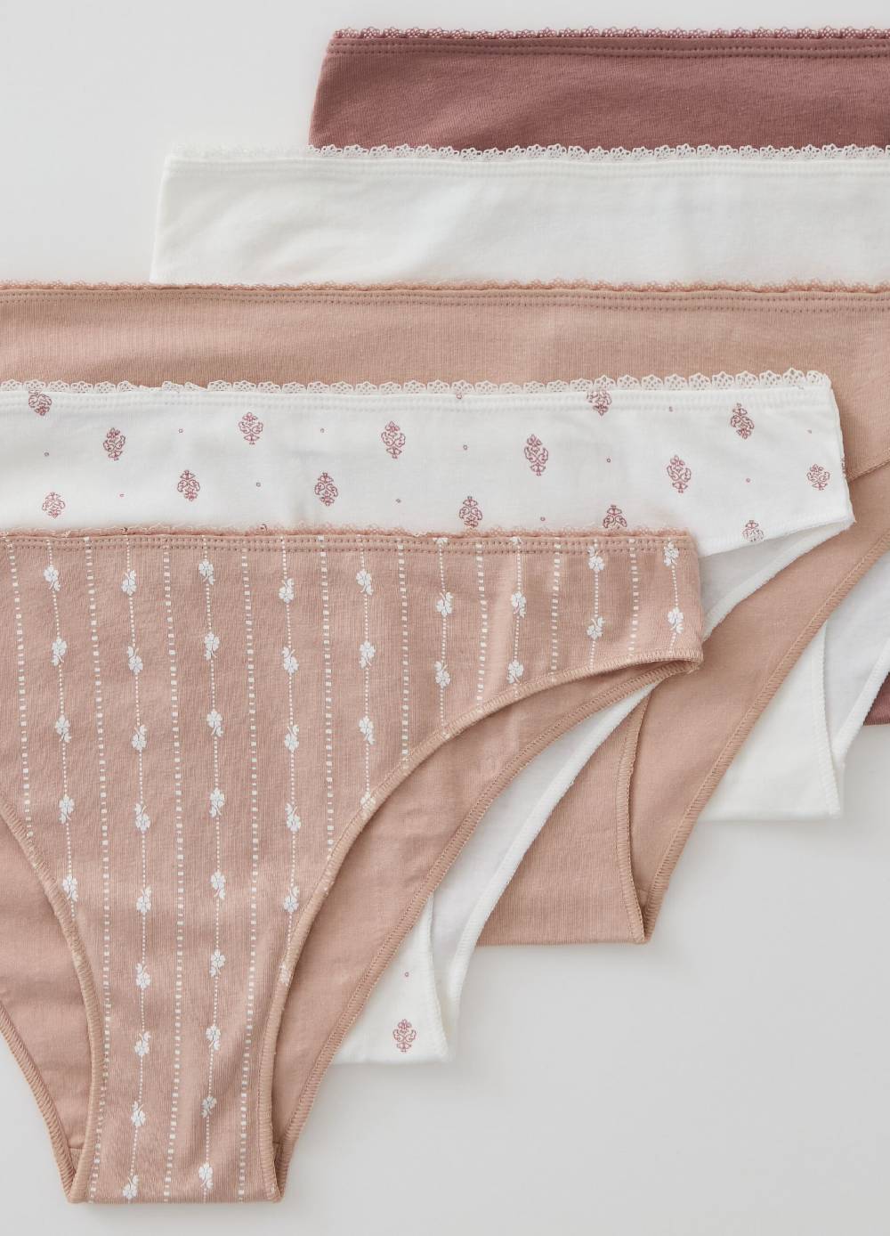 Ovs Set Cinque Brasiliani In Cotone Bio Stretch