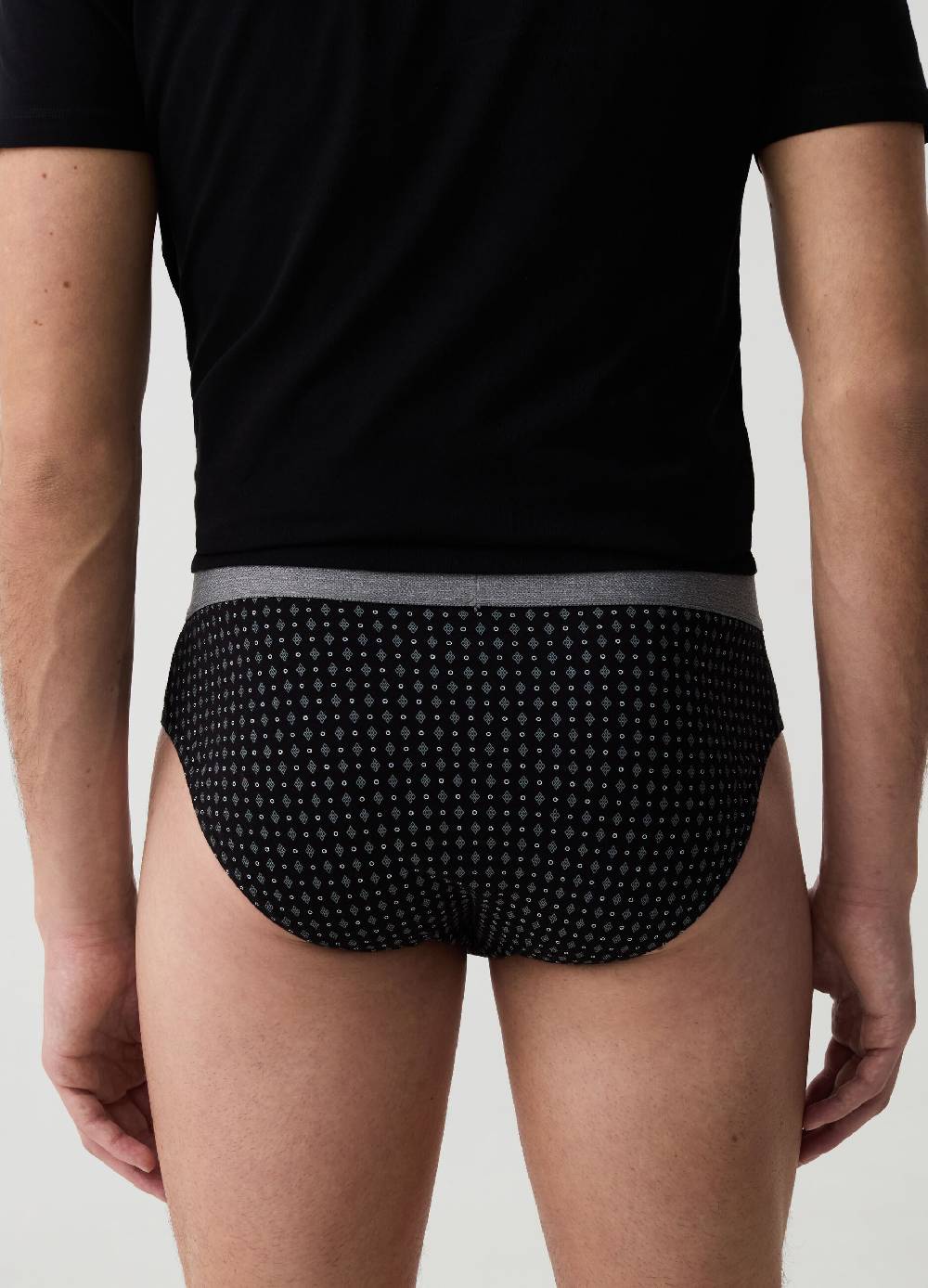 Ovs Set Cinque Slip Con Micro Fantasia