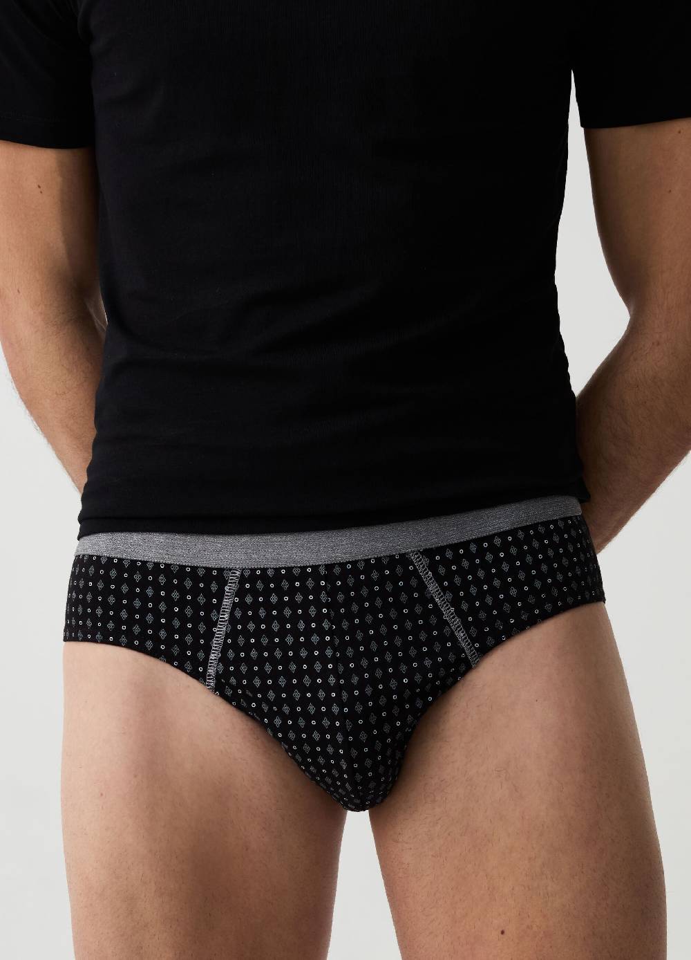 Ovs Set Cinque Slip Con Micro Fantasia