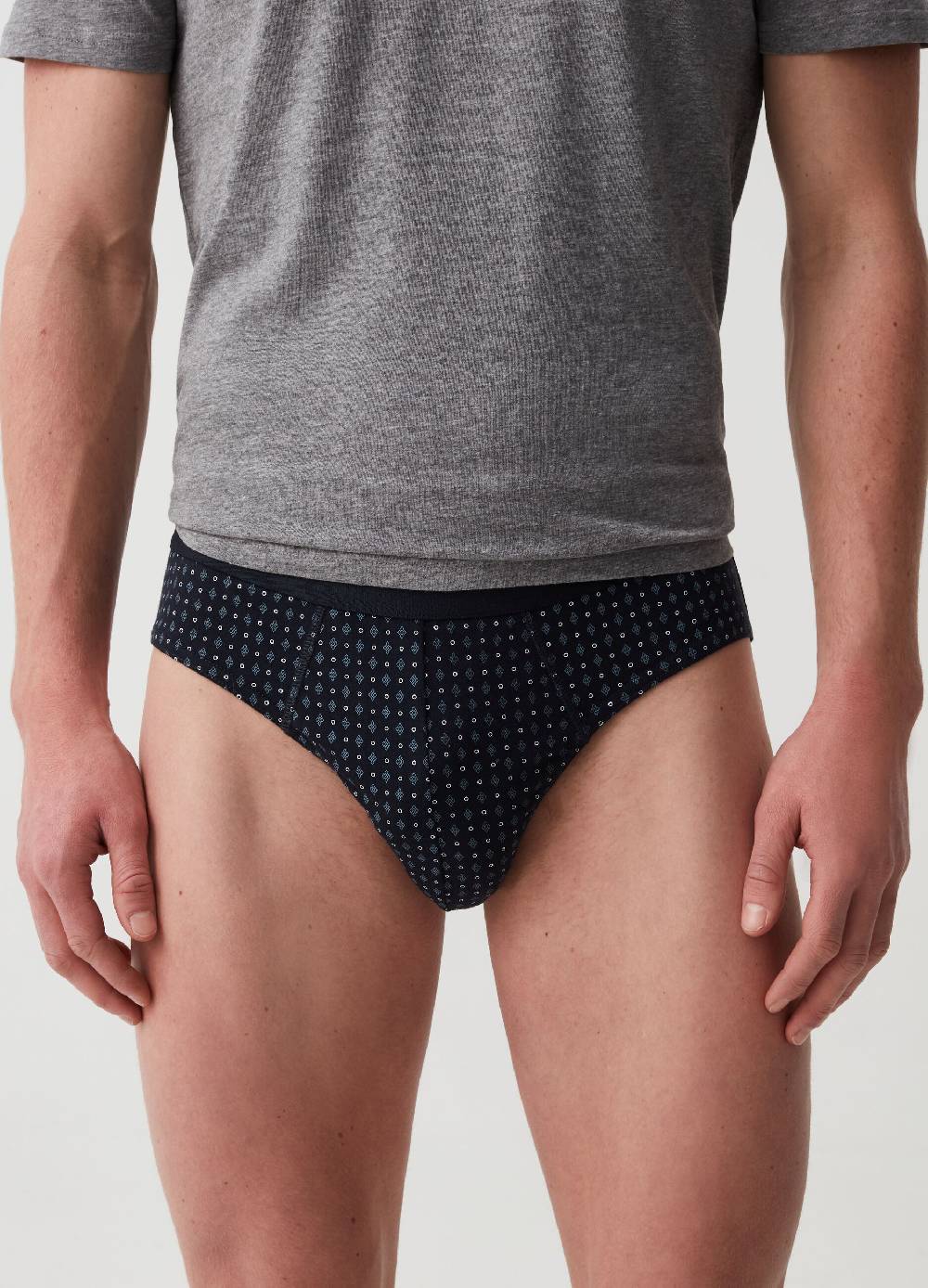 Ovs Set Cinque Slip Con Micro Fantasia