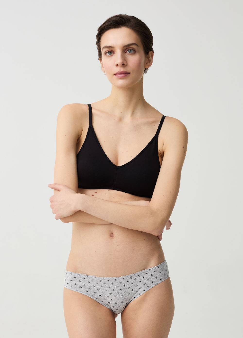 Ovs Set cinque slip in cotone bio stretch fantasia