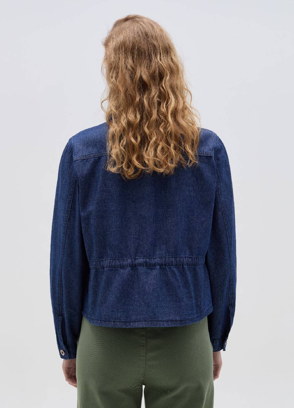 Ovs Shacket In Denim Con Coulisse