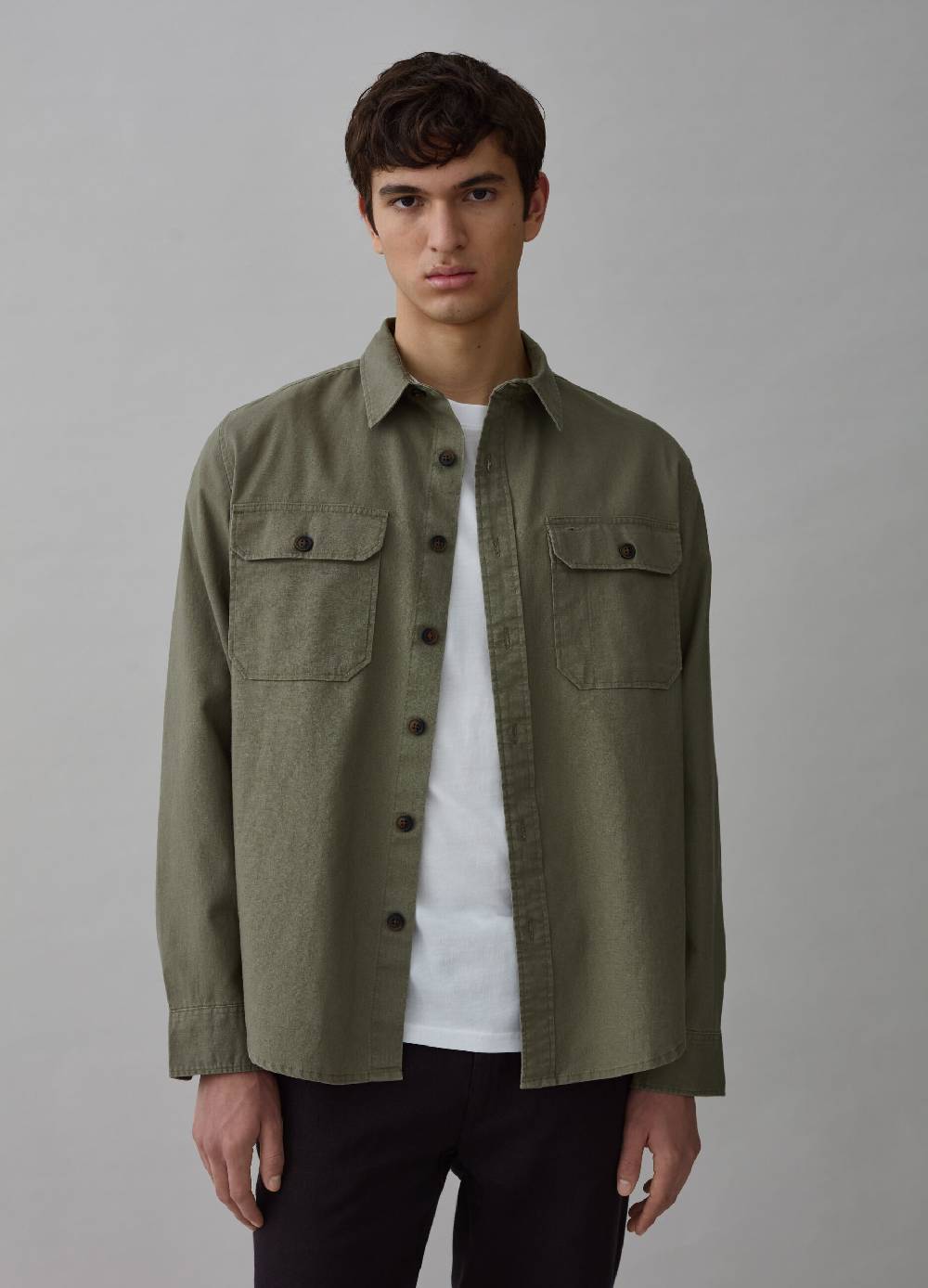 Ovs Shacket in lino e cotone